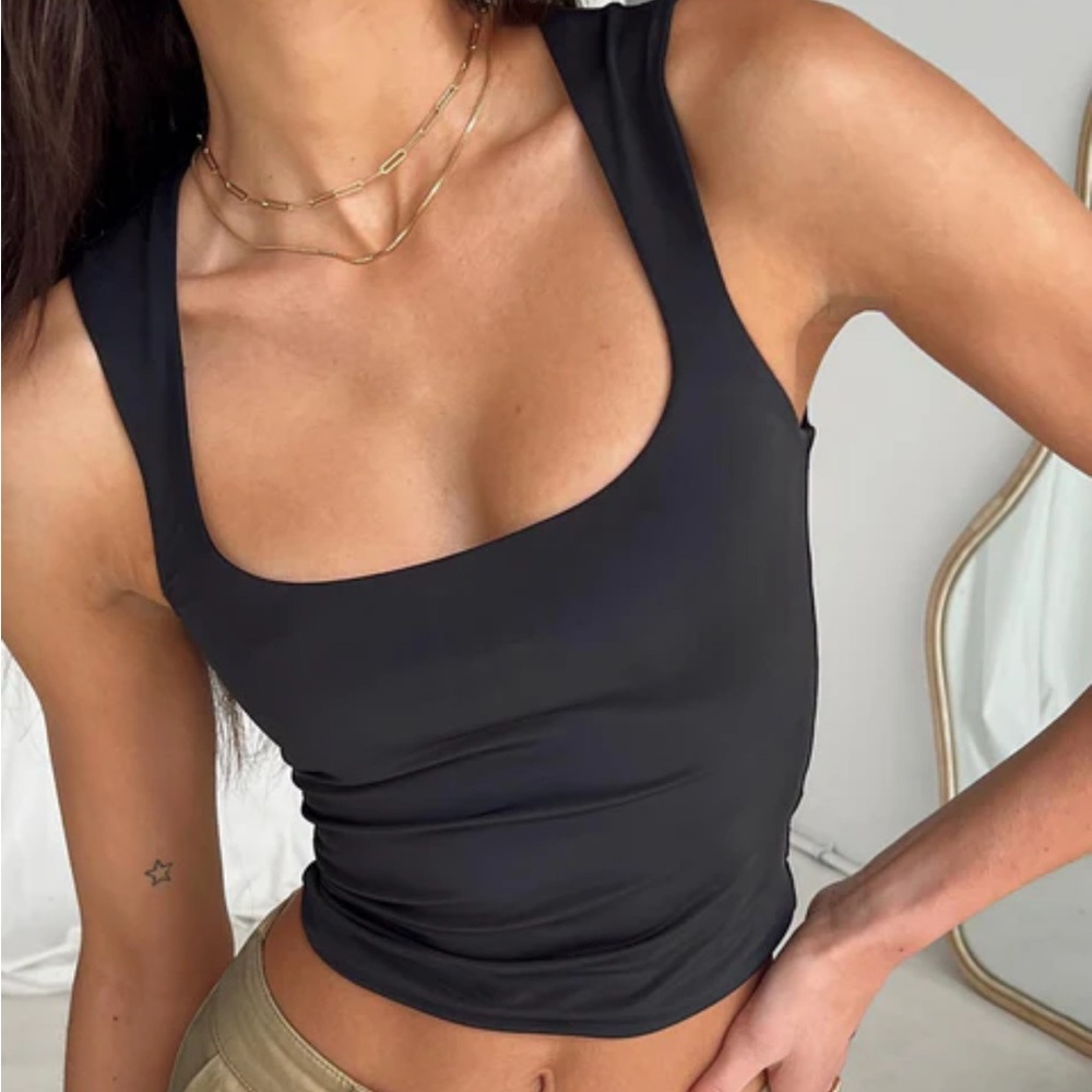 NWT Princess Polly black Zoe Top